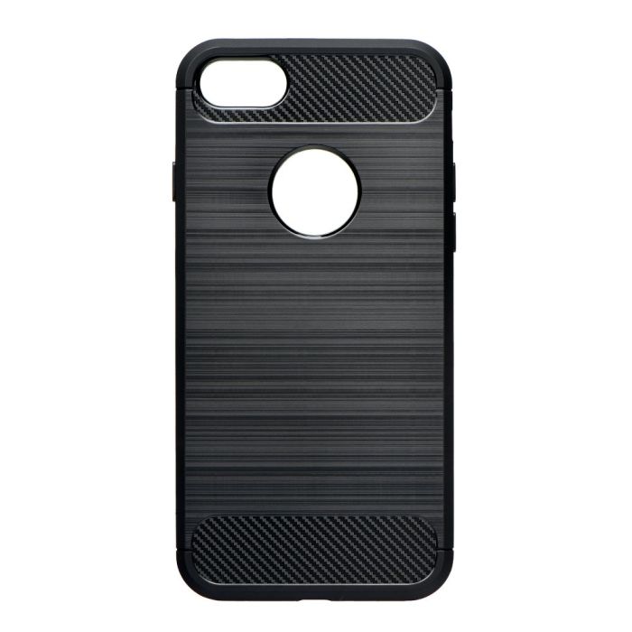 Pevné silikónové puzdro Forcell Carbon pre Samsung Galaxy S10 čierne