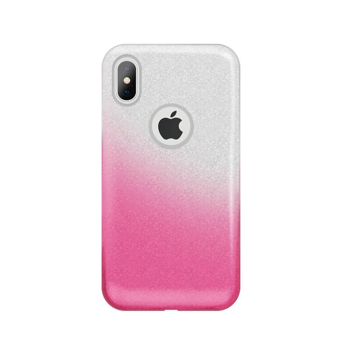 Silikónové puzdro Gradient Glitter 3v1 pre Huawei P30 Pro ružové