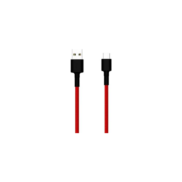 Kábel Xiaomi Mi Type-C Braided, USB-A na USB-C, 1m, červený (Blister)