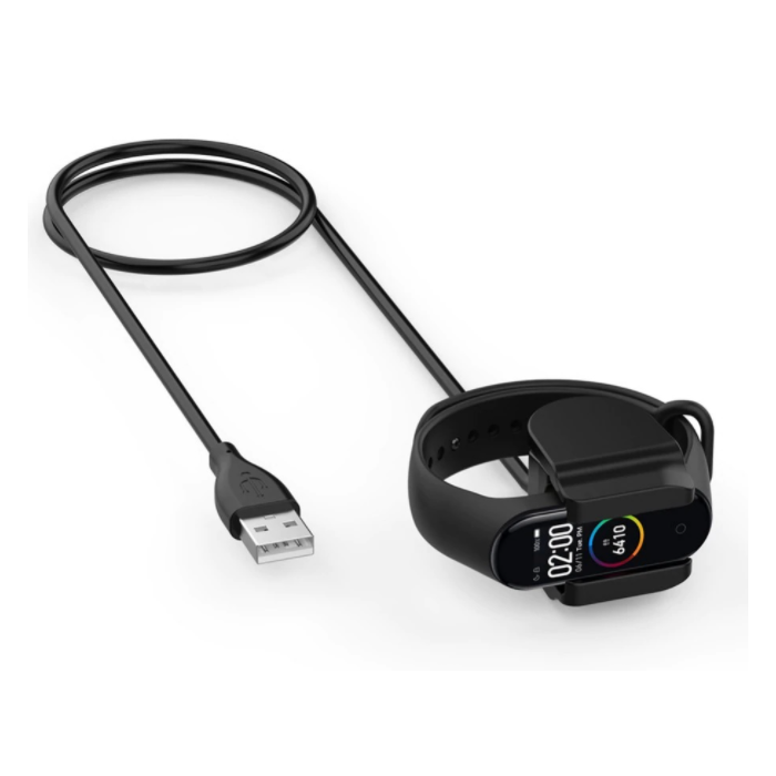 Nabíjací kábel na Xiaomi Mi Band 4 Tactical USB čierny