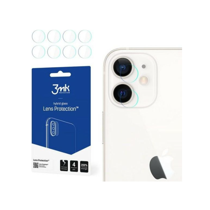 Ochranné sklo na fotoaparát Apple iPhone 12 3MK Flexible (4ks)