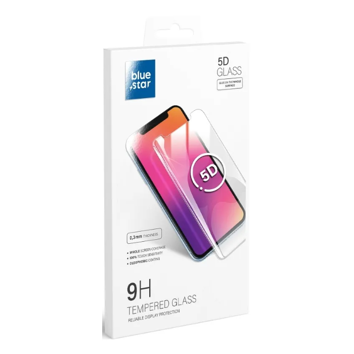 Tvrdené sklo na Apple iPhone 12 Pro Max Blue Star 5D 9H Full Glue celotvárové čierne