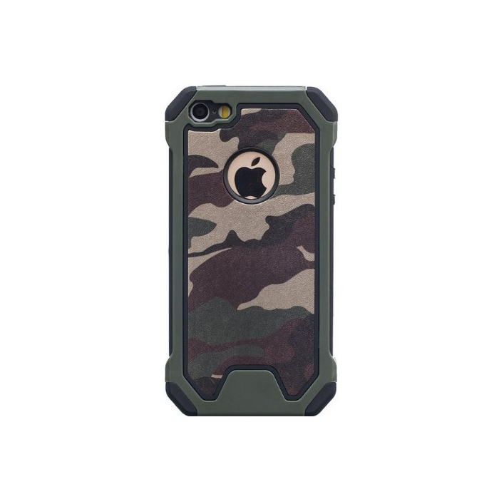Silikónové puzdro Army Camouflage TPU pre iPhone 12/12 Pro zelené