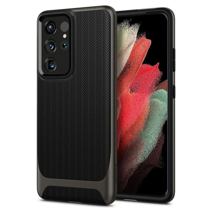 Odolné puzdro na Samsung Galaxy S21 Ultra 5G Spigen Neo Hybrid čierne
