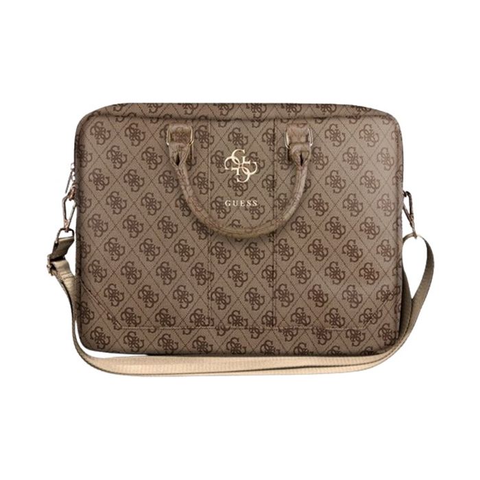 Guess PU 4G Metal Logo Computer Bag 15/16" GUCB15G4GFBR Brown