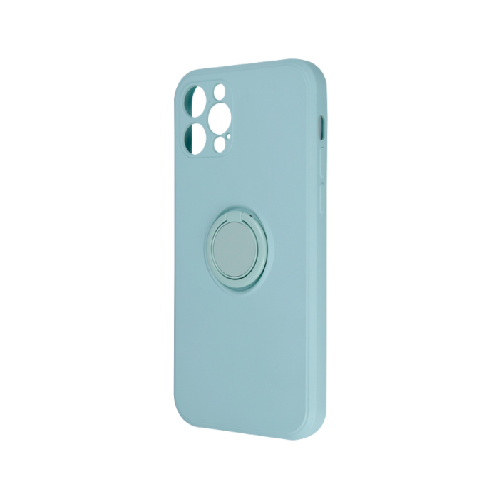 Silikónové puzdro na Samsung Galaxy S20 FE/S20 FE 5G Finger Grip Ring zelené