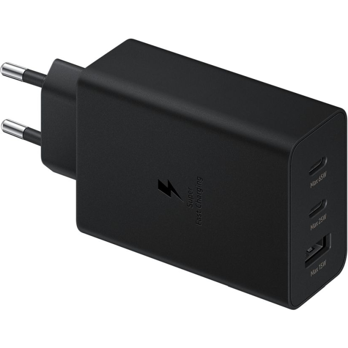 Samsung Trio Power Adapter EP-T6530NBE, 65W, čierna (Blister)