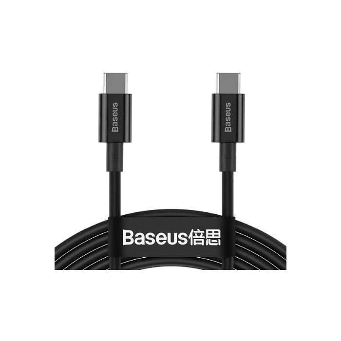 Kábel Baseus Superior Fast Charging CATYS-C01, USB-C na USB-C 100W, 2m, čierny