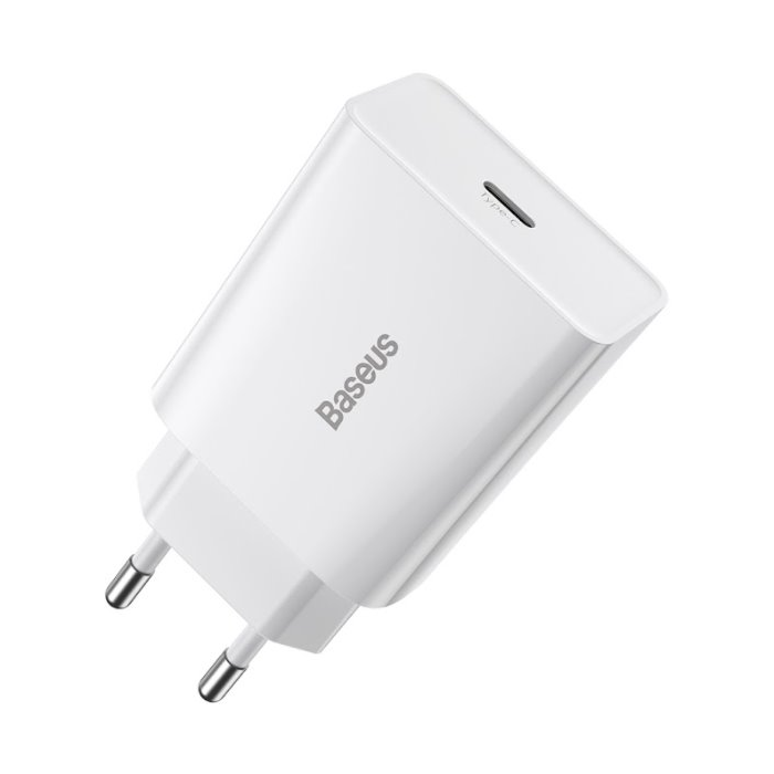 Rýchlonabíjačka Baseus Speed Mini CCFS-SN02, USB-C 20W, biela