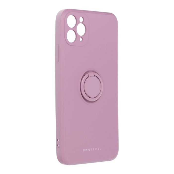 Silikónové puzdro na Apple iPhone 12 Pro Roar Amber fialové