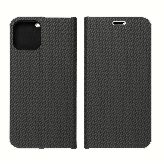 Diárové puzdro na Xiaomi Redmi 10 Forcell Luna Book Carbon čierne