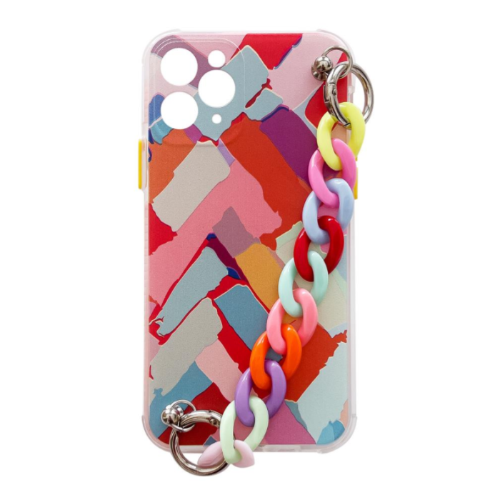 Silikónové puzdro na Apple iPhone 7/8/SE 2020 retiazka vzor 3