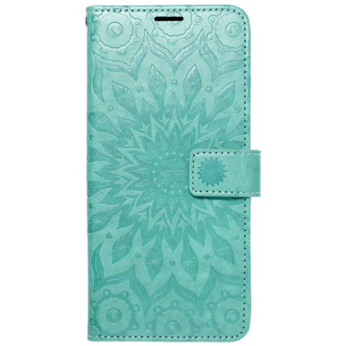 Diárové puzdro na Samsung Galaxy S22 Plus 5G Forcell MEZZO mandala zelené 