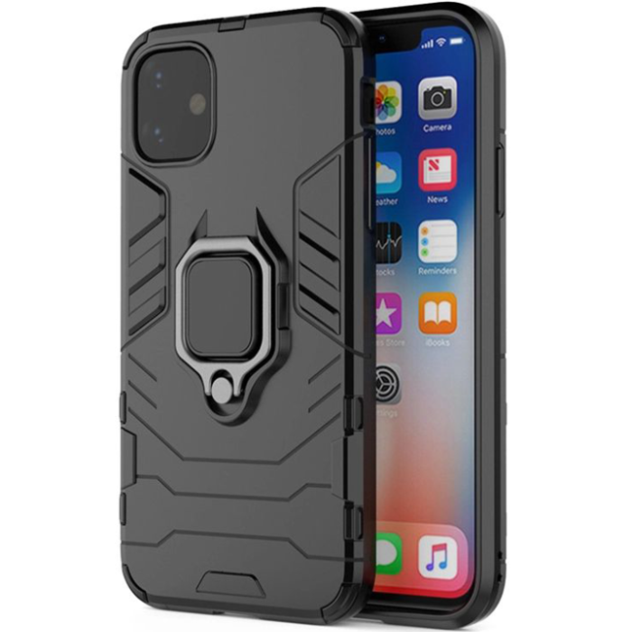 Odolné puzdro na Xiaomi Redmi 10 Ring Armor čierne