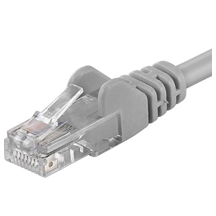 Kábel PremiumCord Patch UTP RJ45-RJ45 CAT6 5 m sivý