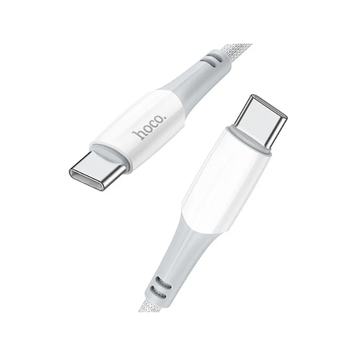 Kábel HOCO Ferry X70, USB-C na USB-C PD60W 3A, 1m, biely