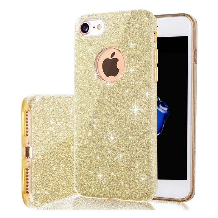 Silikónové puzdro na Samsung Galaxy A53 5G A536 Glitter 3in1 zlaté