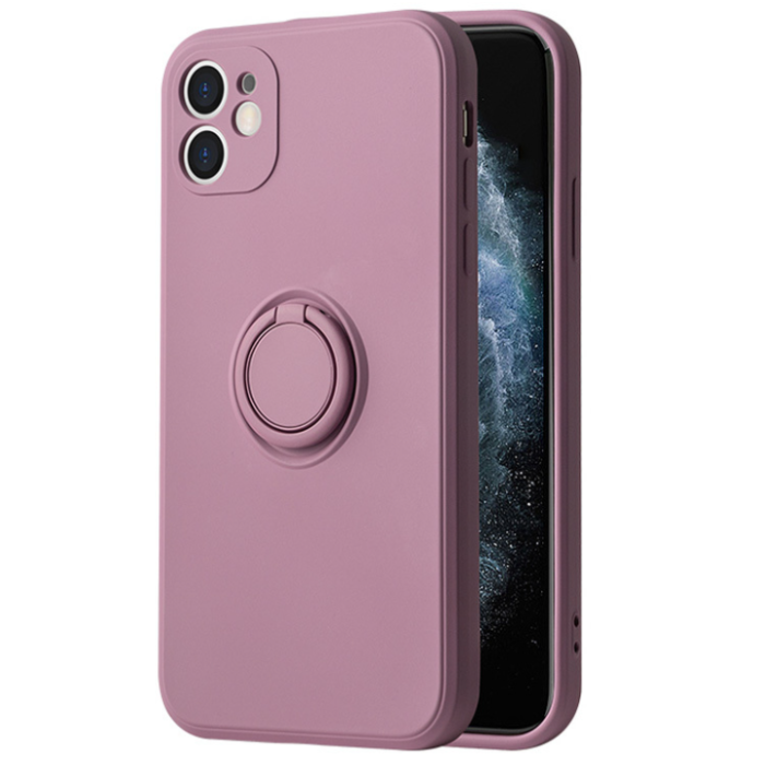 Silikónové puzdro na Samsung Galaxy A03 Silicone Ring fialové