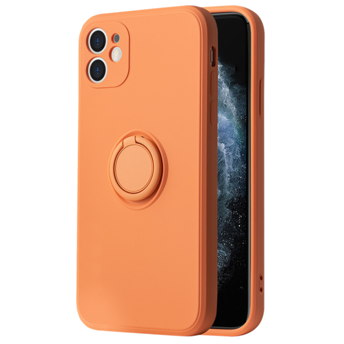 Silikónové puzdro na Samsung Galaxy A13 Silicone Ring oranžové