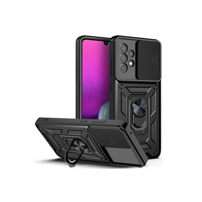 Odolné puzdro na Xiaomi Redmi Note 11/11S Tech-protect Camshield Ring Armor čierne