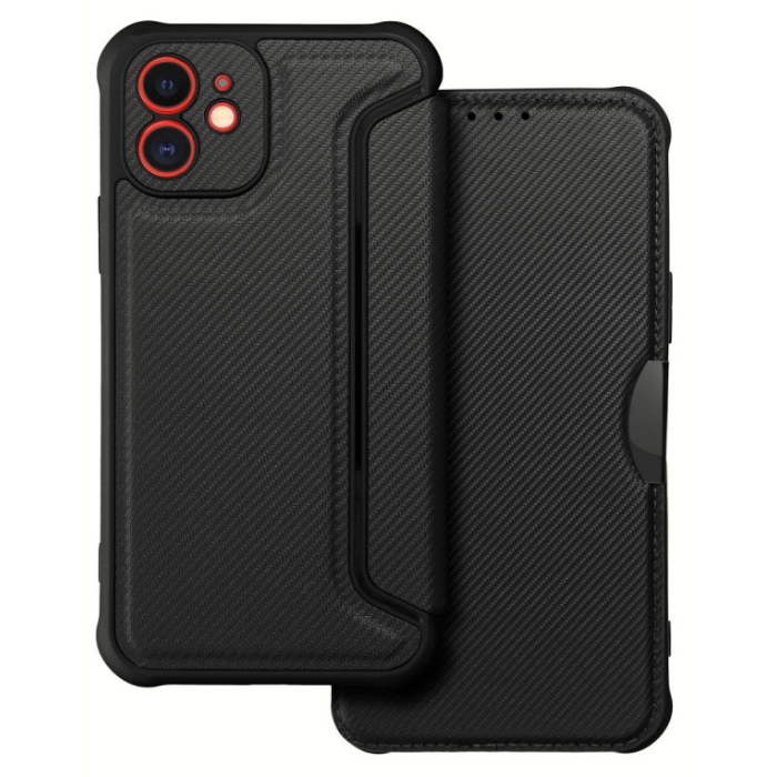 Diárové puzdro na Apple iPhone 12/12 Pro Forcell RAZOR čierne