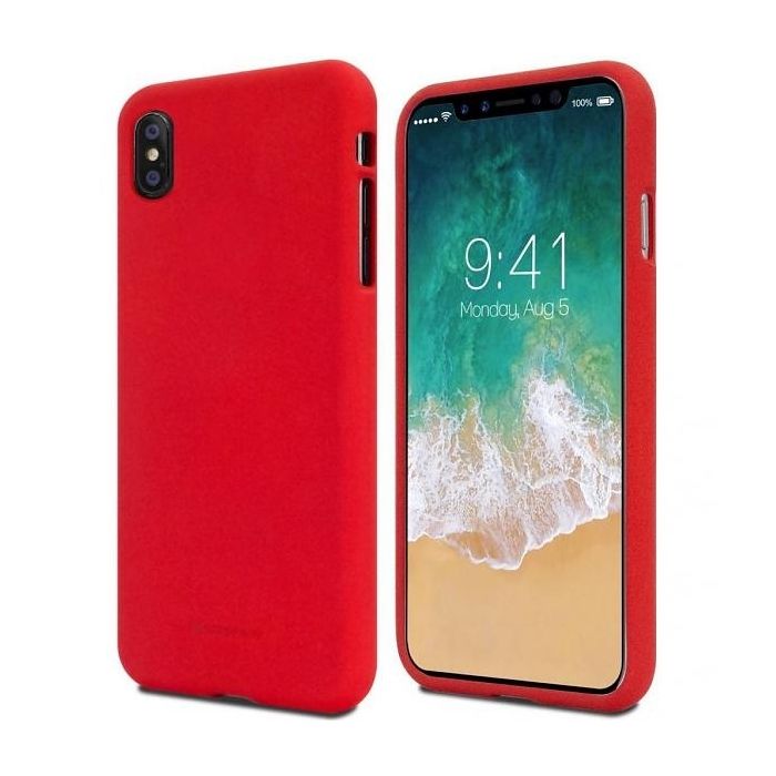 Silikónové puzdro na Apple iPhone 13 Mini Mercury Soft červené