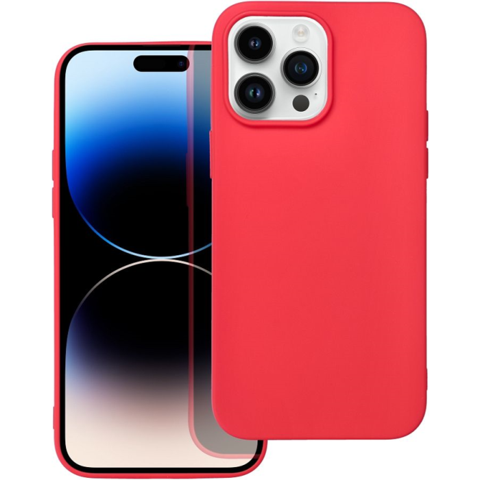 Silikónové puzdro na Apple iPhone 14 Pro Max Forcell Soft červené
