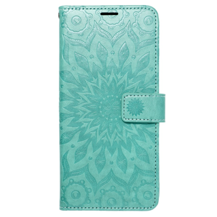Diárové puzdro na Apple iPhone 14 Forcell MEZZO mandala zelené