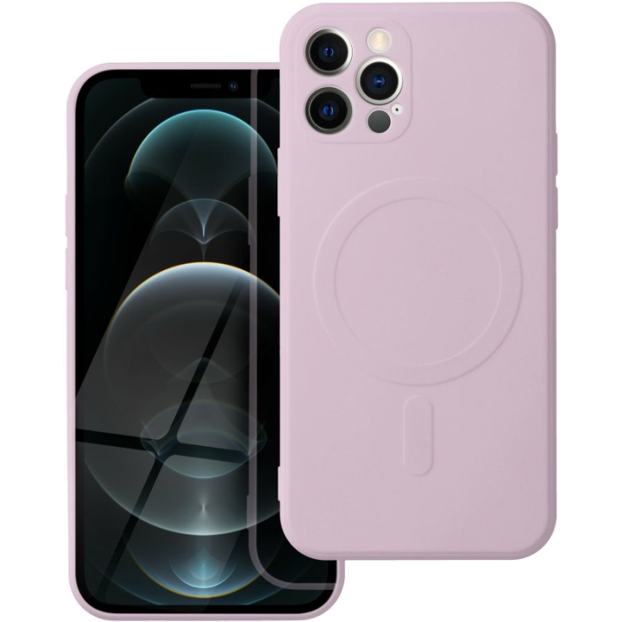 Silikónové puzdro na Apple iPhone 12 Pro Silicone Mag Cover ružové