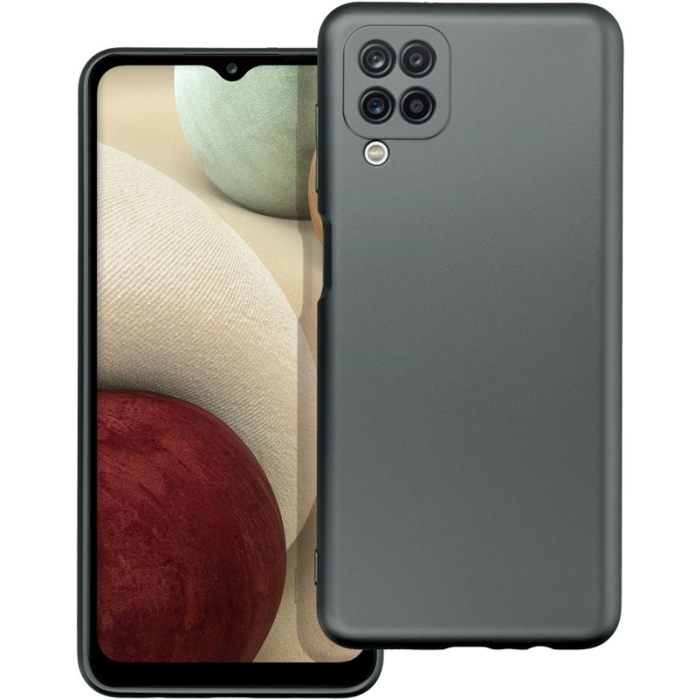 Silikónové puzdro na Apple iPhone 13 Metallic sivé