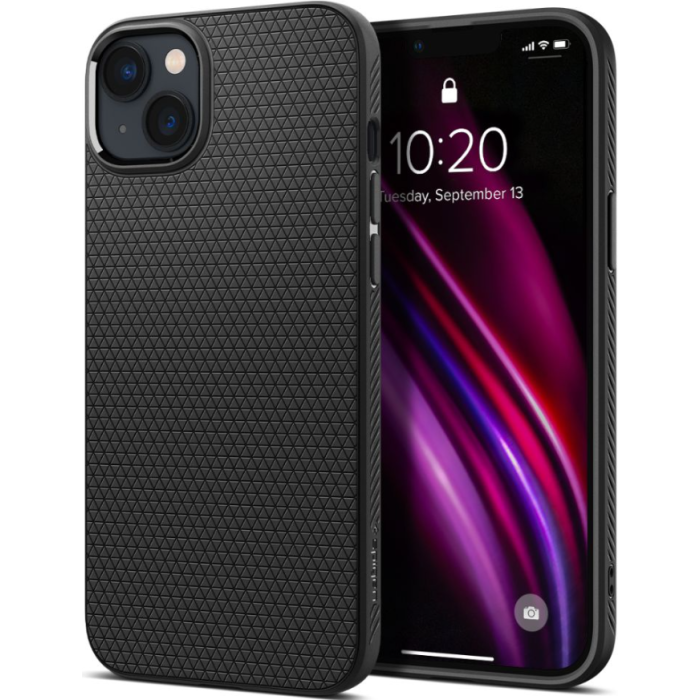 Silikónové puzdro na Apple iPhone 14 Pro Spigen Liquid Air čierne