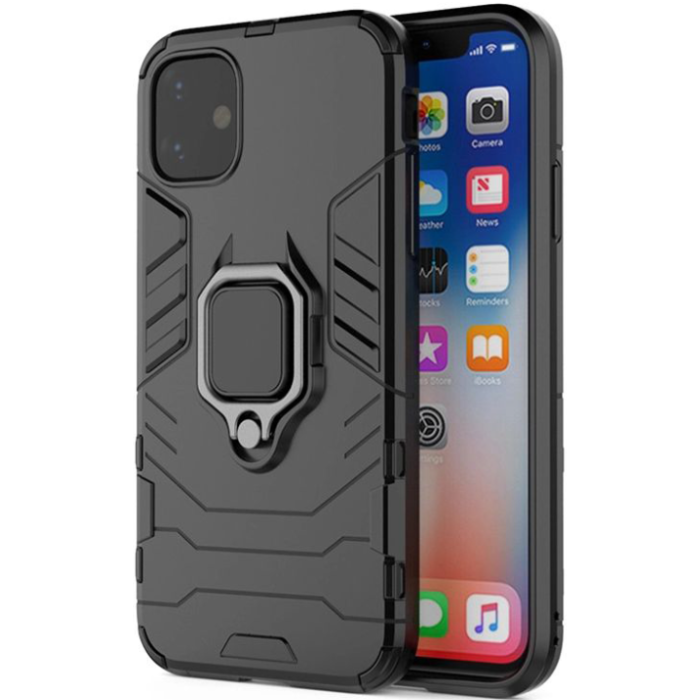 Odolné puzdro na Apple iPhone 14 Pro Ring Armor Rugged čierne