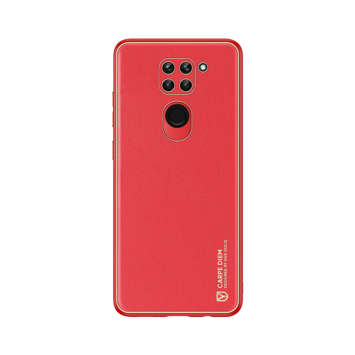 Plastové puzdro na Xiaomi Redmi Note 9 Dux Ducis Yolo PU červené
