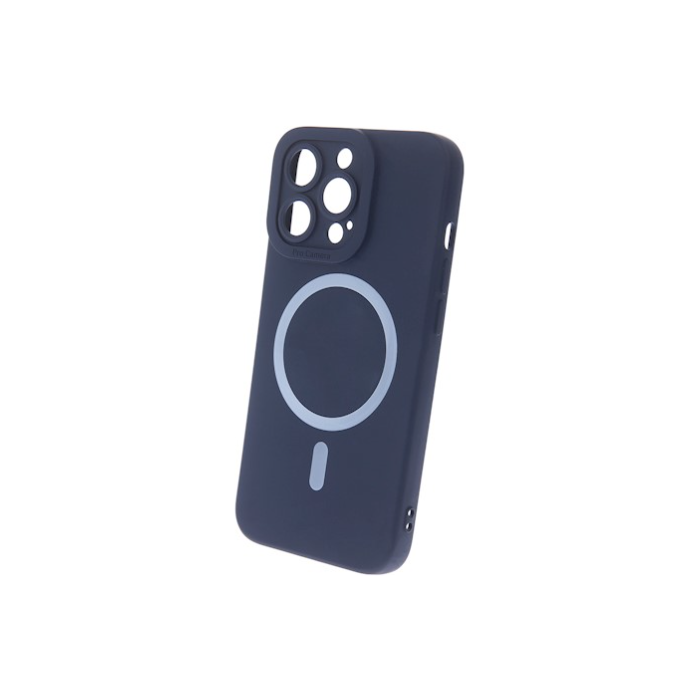 Silikónové puzdro na Apple iPhone 12 Silicon MagSafe modré