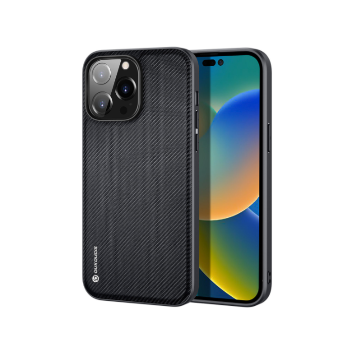 Plastové puzdro na Apple iPhone 14 Pro Dux Ducis Fino Nylon čierne