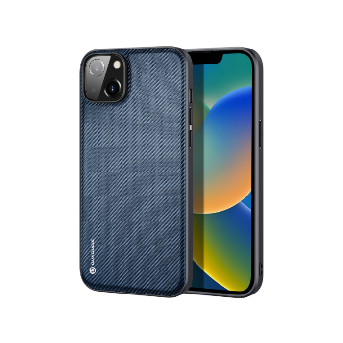 Plastové puzdro na Apple iPhone 14 Plus Dux Ducis Fino Nylon modré
