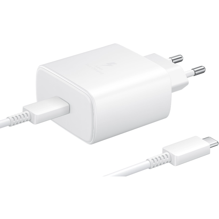 Samsung Quickcharge EP-TA845EWE + EP-DW767JWE, 45W, biela (Bulk)