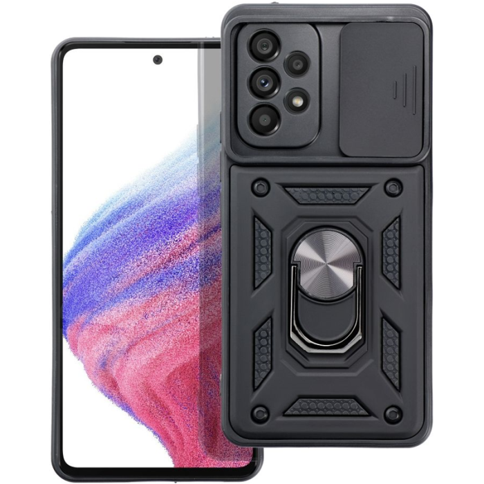 Odolné puzdro na Samsung Galaxy A54 5G A546 Camshield Ring Armor čierne