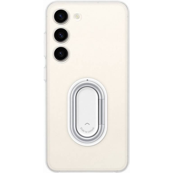 Plastové puzdro Samsung na Samsung Galaxy S23 5G S911 EF-XS911CTE Clear Standing transparentné