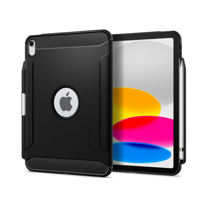 Odolné puzdro na Apple iPad 10.9 2022 10 Gen. Spigen Rugged Armor čierne