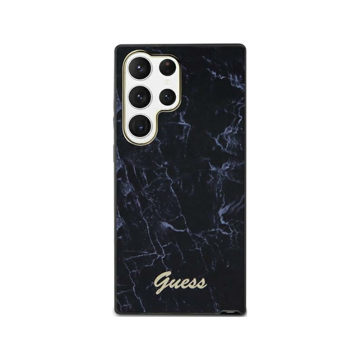 Plastové puzdro Guess na Samsung Galaxy S23 5G S911 GUHCS23SPCUMAK HC Marble čierne
