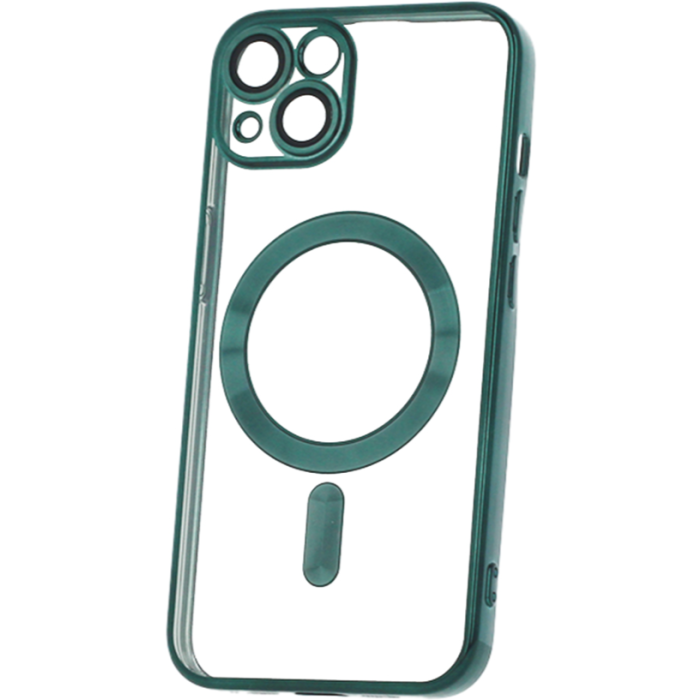 Plastové puzdro na Apple iPhone 14 Pro Max Color Chrome MagSafe zelené