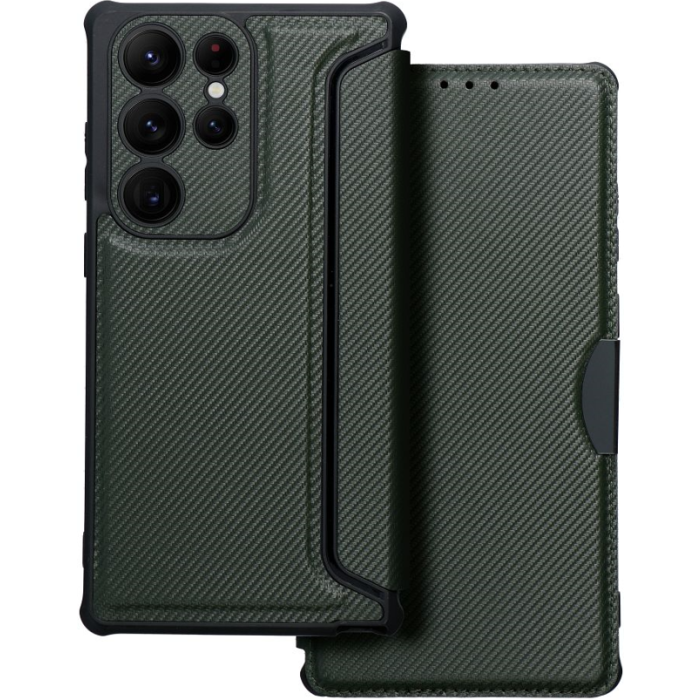 Diárové puzdro na Samsung Galaxy A34 5G A346 RAZOR zelené