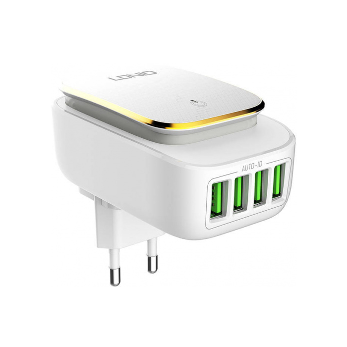 Nabíjací adaptér LDNIO A4405 22W + nočná lampa