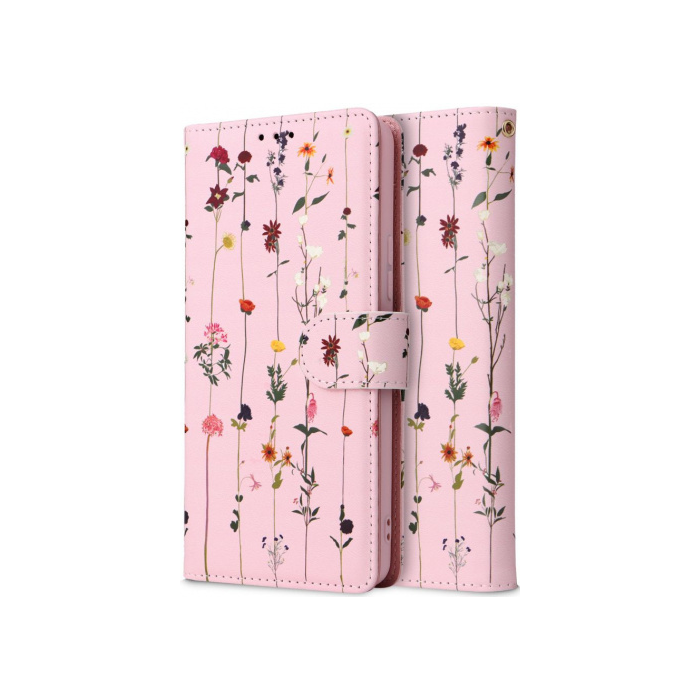 Diárové puzdro na Samsung Galaxy A54 5G A546 Tech-Protect Wallet Garden ružové