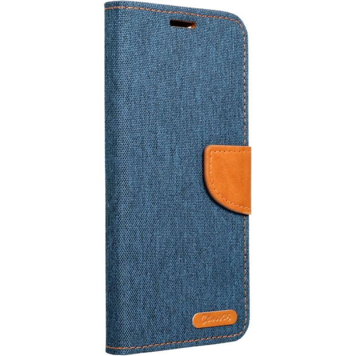 Diárové puzdro na Xiaomi Redmi Note 12 4G Canvas modré