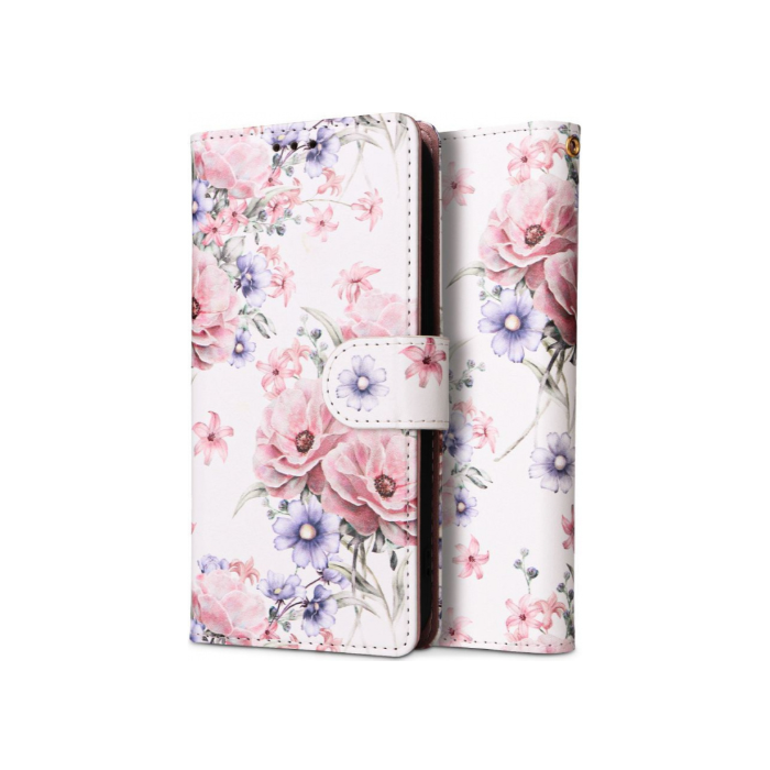 Diárové puzdro na Xiaomi Redmi Note 12 Pro/Poco X5 Pro 5G Tech-Protect Wallet Blossom Flower