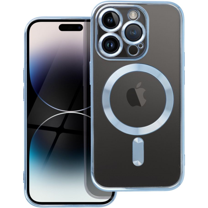 Silikónové puzdro na Apple iPhone 12 Pro Max Electro Mag modré