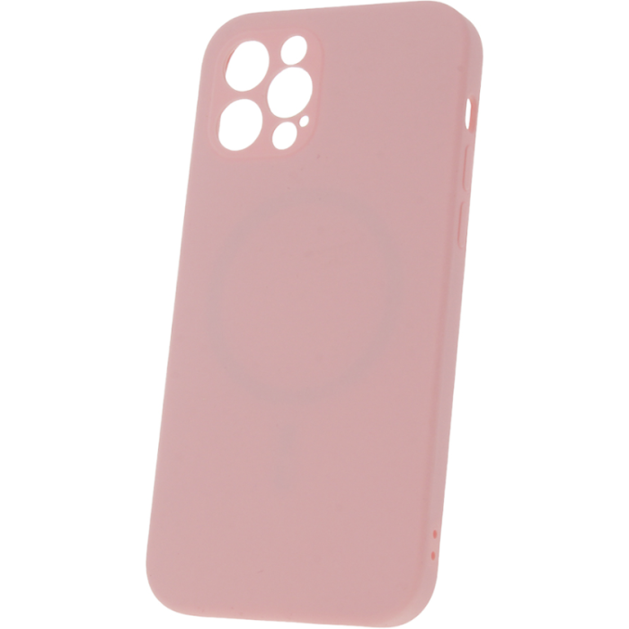 Silikónové puzdro na Apple iPhone 14 Mag Invisible Pastel ružové