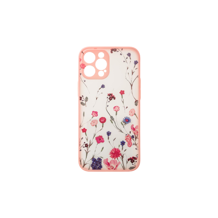 Silikónové puzdro na Apple iPhone 13 Pro Max Design Floral ružové